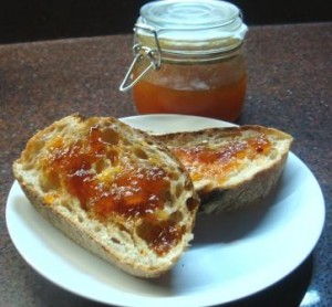 Jam and soda bread