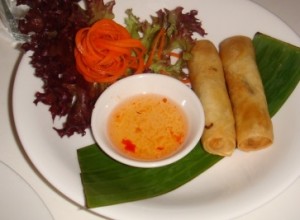 Spring rolls at Wok Station Thai restaurant