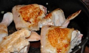 Chicken in the pan
