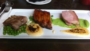 3 Ways pork at Baroque bistro