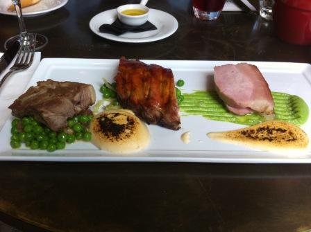 3 Ways pork at Baroque bistro