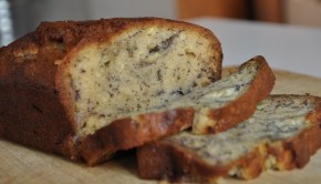 An image of fresh banana bread