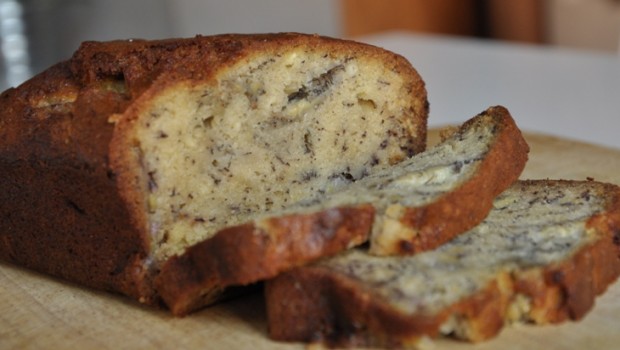 An image of fresh banana bread