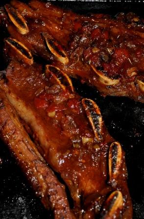 barbequed beef ribs