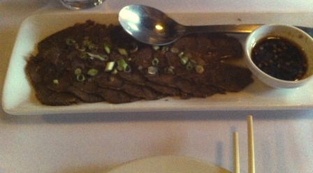 Slow cooked shin beef at blue eye dragon