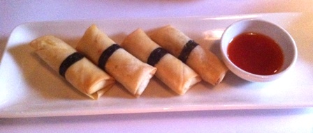 Prawn spring rolls