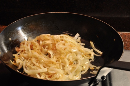 Slow fried onion
