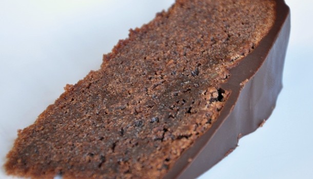 Slice of double chocolate mudcake