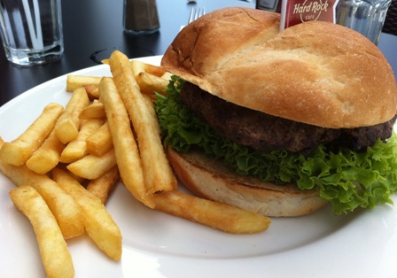 SOB burger at Hard Rock Cafe Sydney