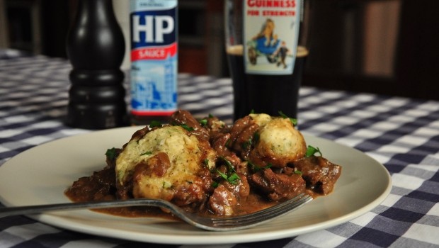 An image of beef stew with dumplings