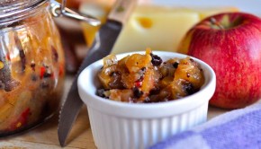 An image of pineapple pickle with bread and cheese