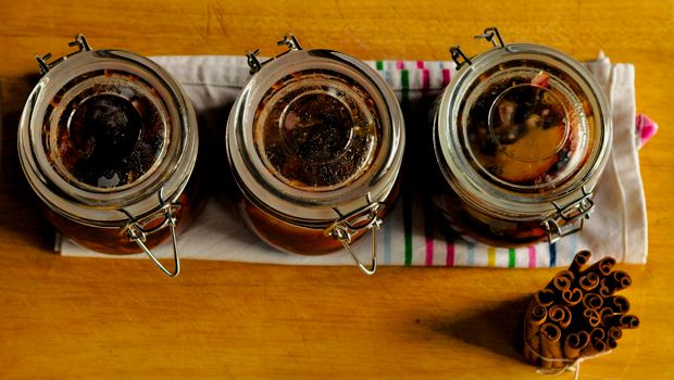 3 jars of peach and sour mango pickle