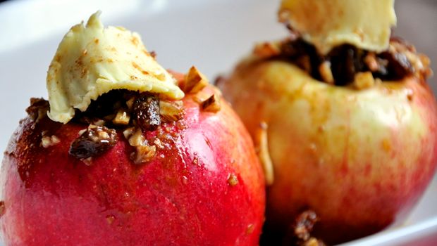 An image of two baked apples