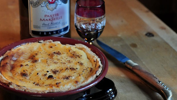 French custard tart - Tarte au flan