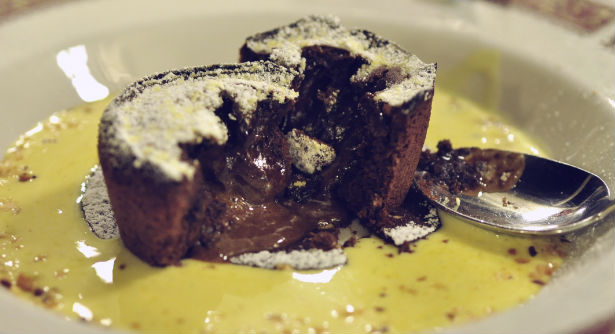 Chocolate torte at Fratellini’s Osterio del mare 