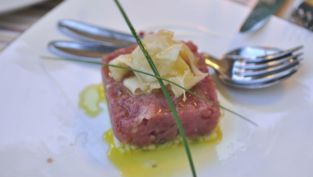 Tuscan restaurant review: Tuna tartare at Fratellini’s Osterio del mare