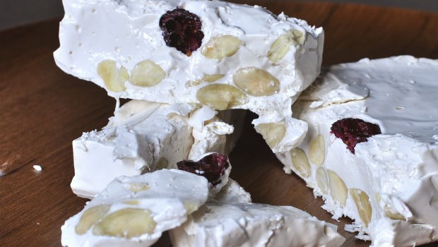 Nougat - Turron with almonds and cranberries