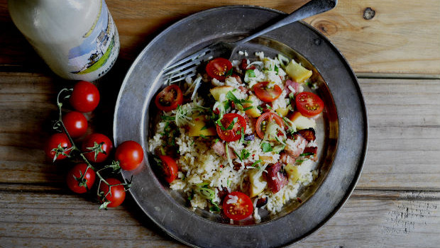 Granny smith's rice and ham salad