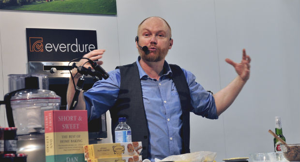 Dan Lepard gets passionate about pies at Cake Bake and Sweets 2014