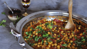 Chickpea and sweet potato tagine with harissa