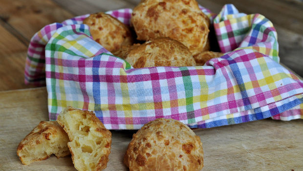 Brazilian cheese bread in a bowl