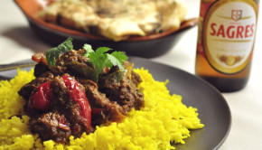 Beef jalfrazi via Nawaz and menu log