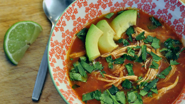 CHicken and lime soup Mexican style