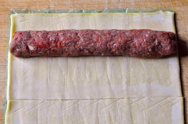 Making sausage rolls
