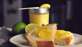 lemon and lime curd on bread 2